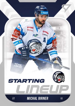 Michal Birner Liberec Tipsport ELH 2022/23 SportZoo 2. serie Starting LINEUP #SL-42